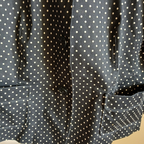 Talbots Polka Dot Blazer Jacket Size 16P - Picture 3 of 12
